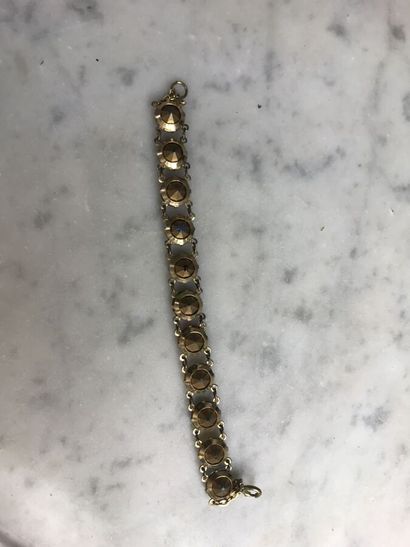 FRIED

Bracelet à deux rangs de chaînes dorées...