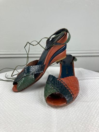 STEPHANE KELIAN

Pair of green, navy and...