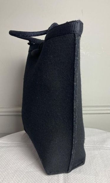 YVES SAINT-LAURENT

Black felt tote bag with...