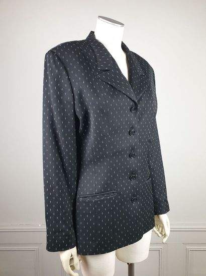 NORMA KAMALI

Veste noire à motif blanc,...