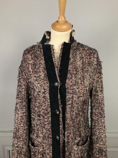 HIROMISHI NAKANO

Long manteau en tweed ivoire,...