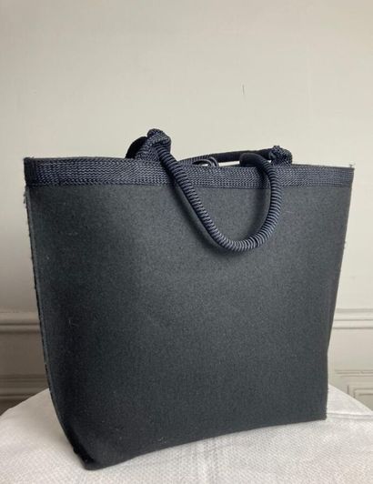 YVES SAINT-LAURENT

Black felt tote bag with...