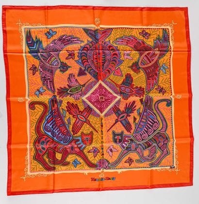 HERMES Paris

Carré en twill de soie imprimé,...