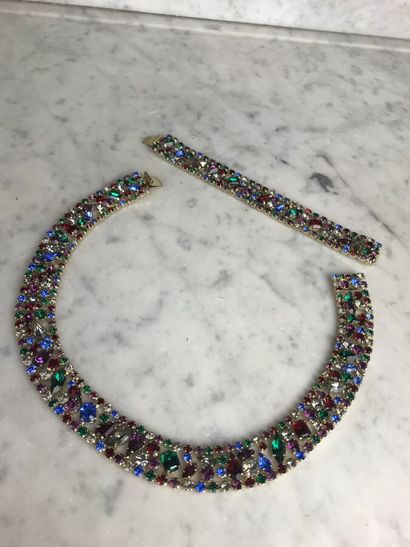 FRIED

Lot comprenant un bracelet et un collier...
