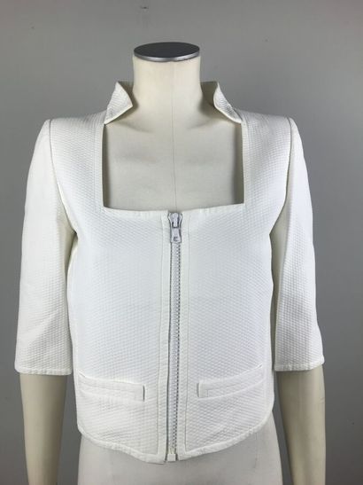 COURREGES

Veste courte en coton nid d'abeilles...