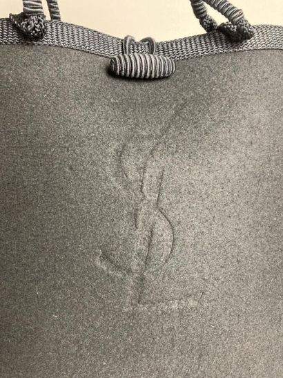 YVES SAINT-LAURENT

Black felt tote bag with...