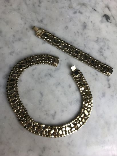 FRIED

Lot comprenant un bracelet et un collier...
