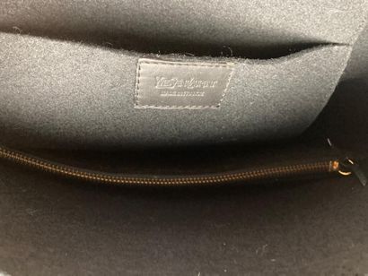 YVES SAINT-LAURENT

Black felt tote bag with...