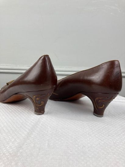 STEPHANE KELIAN

Pair of black leather shoes...