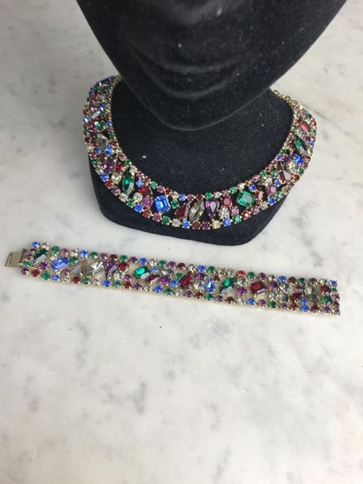 FRIED

Lot comprenant un bracelet et un collier...