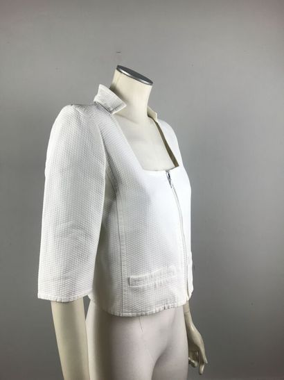 COURREGES

Veste courte en coton nid d'abeilles...