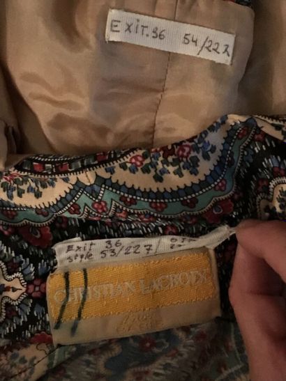 CHRISTIAN LACROIX 

Luxe Paris bolduc portant...