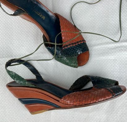 STEPHANE KELIAN

Pair of green, navy and...