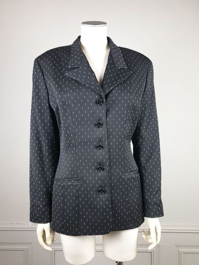 NORMA KAMALI

Veste noire à motif blanc,...