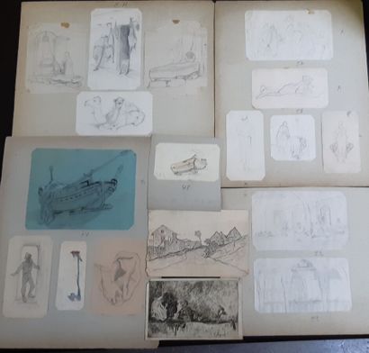 LOT DE DESSINS
François REYNAUD (1825-1909)

Important...