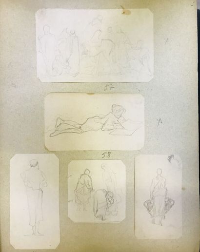 LOT DE DESSINS
François REYNAUD (1825-1909)

Important...