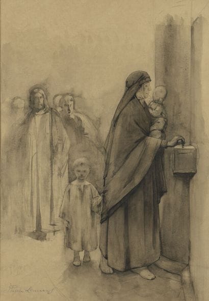 Jean-Pierre LAURENS (1875-1932)

La veuve...