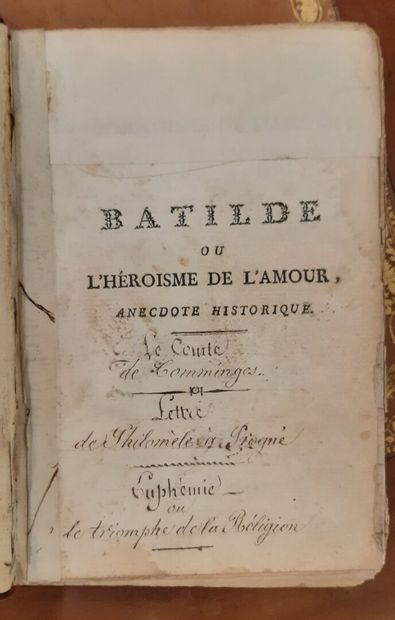 Batilde ou l'Héroïsme de l'Amour.

Livre...