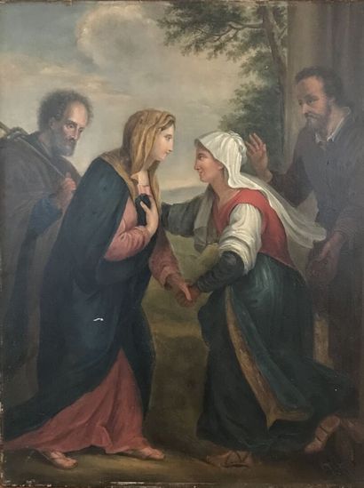 Ecole FRANCAISE du XVIIIe siècle

La Visitation

Huile...