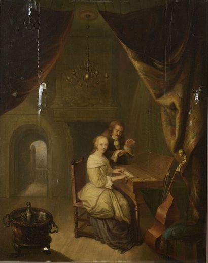Ecole HOLLANDAISE vers 1820

La leçon de...