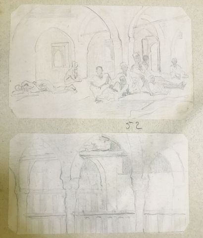 LOT DE DESSINS
François REYNAUD (1825-1909)

Important...
