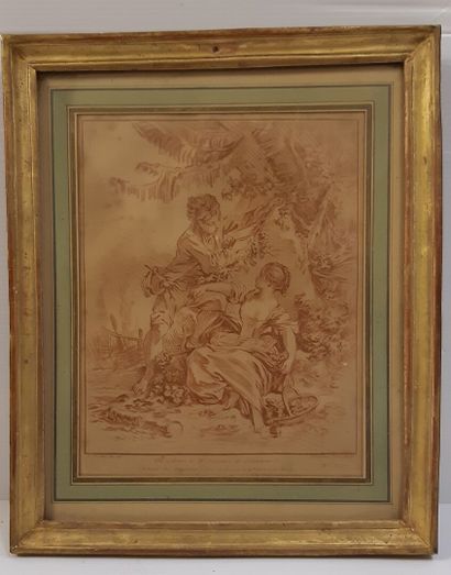 Deux gravures de Demarteau d'après Boucher

H....