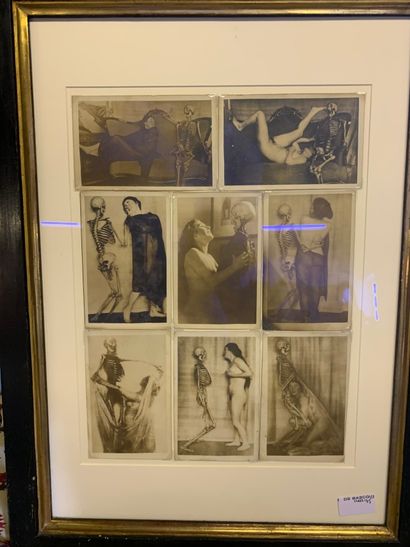 Huit photos format carte postale dans un...