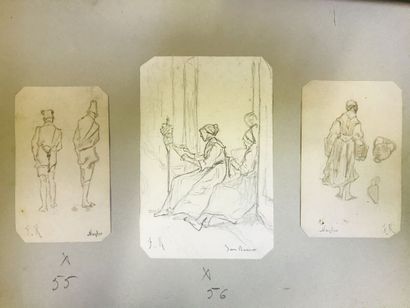 LOT DE DESSINS
François REYNAUD (1825-1909)

Important...