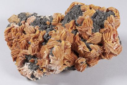 BELLE BARYTE ROSE ET CERUSITE MIBLADEN MAROC...