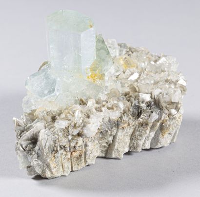AIGUE MARINE ET MICA PAKISTAN (12cm)