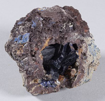 AZURITE TOUISSIT MAROC (S 10cm)