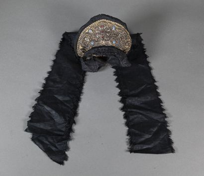 Meeting of four traditional headdresses,...