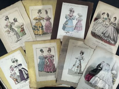 Meeting of fashion engravings taken from...