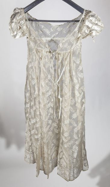 Child's dress with train, circa 1815-1820,...