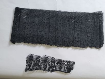 Skirt of top put in flat in lace of Chantilly...