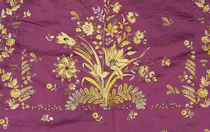 Tail of a sumptuous embroidered Empire court...