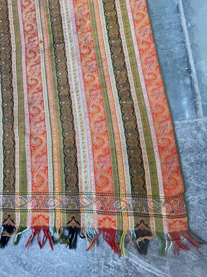 Two cashmere shawls for documents, 1850-1880,...