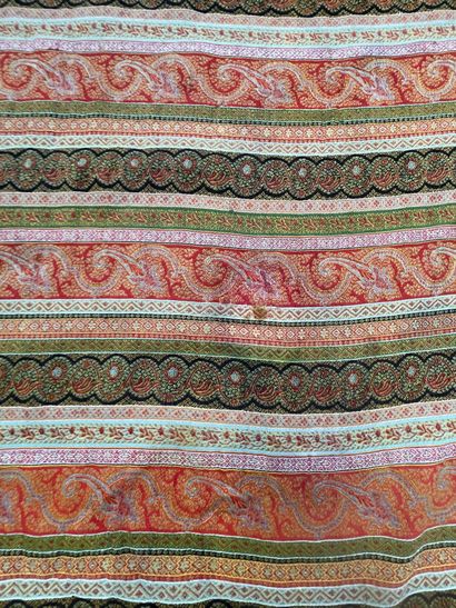 Two cashmere shawls for documents, 1850-1880,...