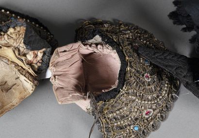 Set of three headdresses, southern Germany...