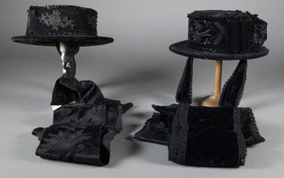 Two ladies' hats, Tyrol, circa 1900, similar...