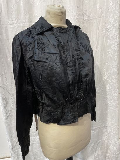 Afternoon dress, Second Empire period, black...