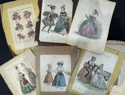 Meeting of fashion engravings taken from...