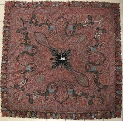 Cashmere shawl, India, circa 1870, small...