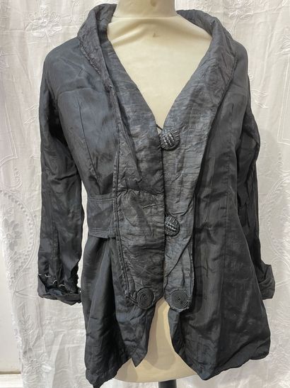 Afternoon dress, Second Empire period, black...