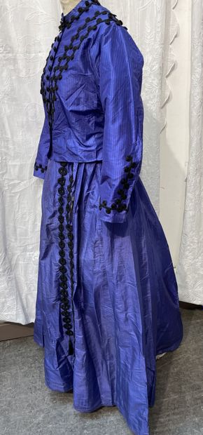 Afternoon dress, Second Empire period, black...