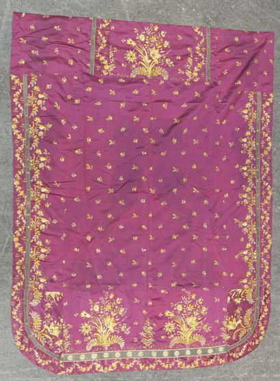 Tail of a sumptuous embroidered Empire court...