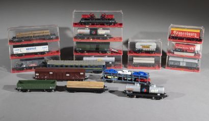 JOUEF (HO).
17 wagons de marchandises (B...