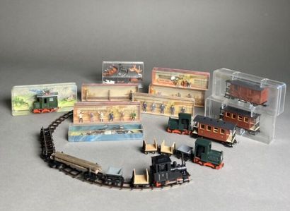 EGGER-BAHN (HOe). 
Lot comprenant 13 wagons...