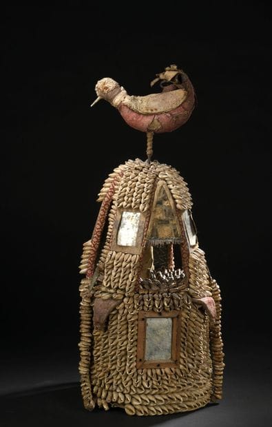 Coiffe Ile Ori Yorouba, Nigeria
Tissu, cauris,...