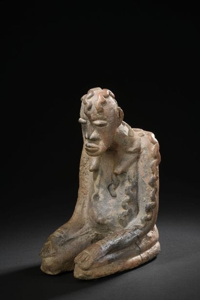 Statue Djenne, Mali
Terre cuite 
H. 26 cm...